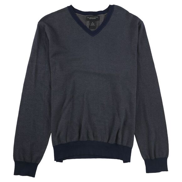 The Men's Store Mens Chevron-Print Pullover Sweater NWT